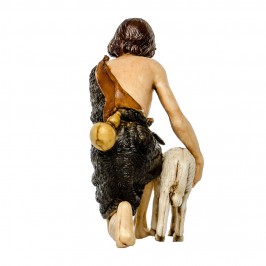 Pastore in Ginocchio con Pecora per il Presepe