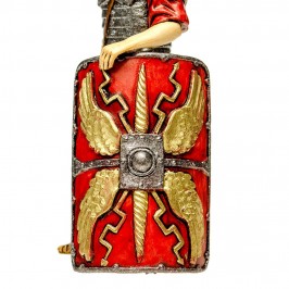 Soldato Romano con Scudo per il Presepe