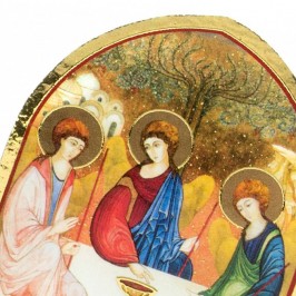 Quadretto Trinità Cupola in Legno