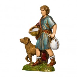 Uomo con Cane per il Presepe Landi