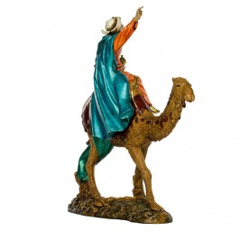 Re Magio Mulatto su Cammello per il Presepe