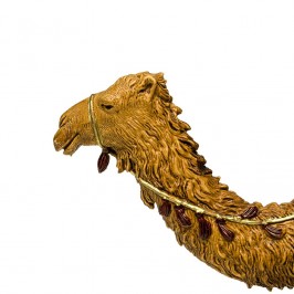 Re Magio Mulatto su Cammello per il Presepe