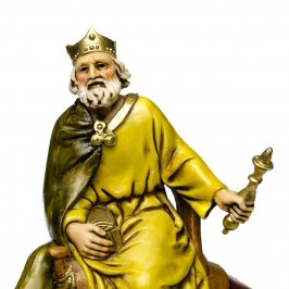 Re Magio Bianco su Cammello per il Presepe