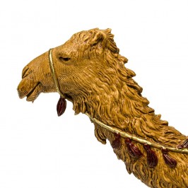 Re Magio Bianco su Cammello per il Presepe