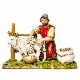 Tosatore con Pecora per il Presepe