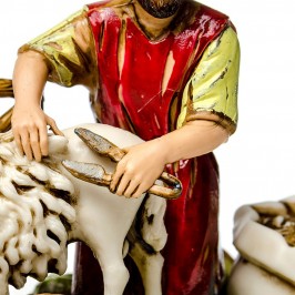 Tosatore con Pecora per il Presepe