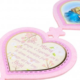 Cuore in Feltro con Preghiera