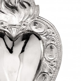 Ex Voto Cuore Liscio in Argento