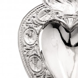Ex Voto Cuore Liscio in Argento