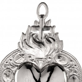 Ex Voto Cuore Liscio in Argento