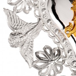 Cuore Votivo Mariano in Metallo