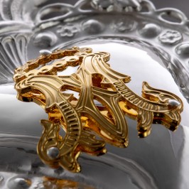 Cuore Votivo Mariano in Metallo