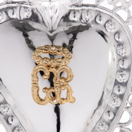 Cuore Votivo in Metallo Argentato