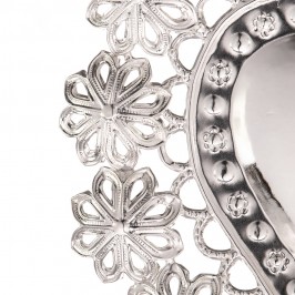 Cuore Votivo in Metallo Argentato