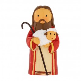 Statuetta Gesù Buon Pastore in Resina