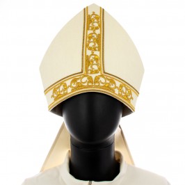 Mitria Avorio Ricamata