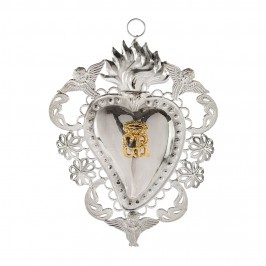 Cuore Votivo in Filigrana Argento