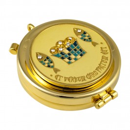 Teca in Ottone con Placca Pane e Pesci