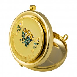 Teca in Ottone con Placca Pane e Pesci