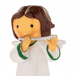 Statua Angelo con Flauto in Resina