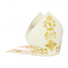 Mitria Vescovile Ricamata