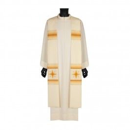 Stola Avorio con Croce Oro
