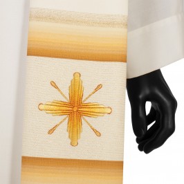 Stola Avorio con Croce Oro