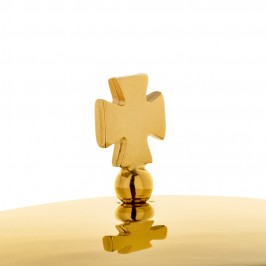 Pisside Alta in Ottone Dorato