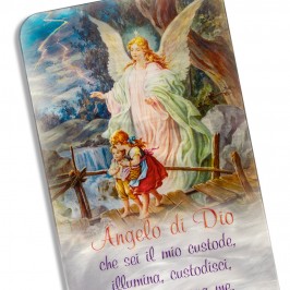 Quadretto Angelo di Dio in Madreperla