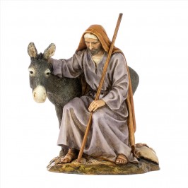 San Giuseppe con Asino Landi 15 cm