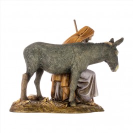 San Giuseppe con Asino Landi 15 cm