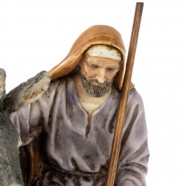 San Giuseppe con Asino Landi 15 cm