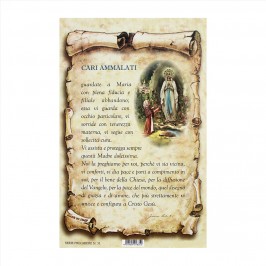 Cartoncino Preghiera per gli Ammalati