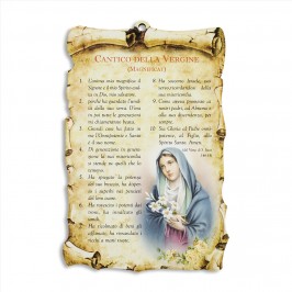 Quadretto con Preghiera Cantico della Vergine