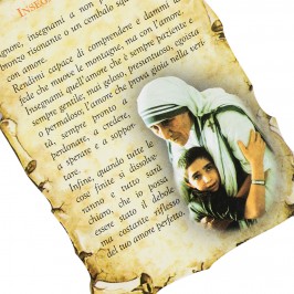 Quadretto con Preghiera Insegnami l'Amore