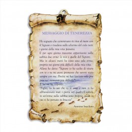 Quadretto Legno con Messaggio di Tenerezza