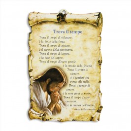 Quadretto con Preghiera Trova il Tempo