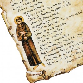 Quadretto Pergamena con Preghiera Semplice