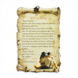Quadretto con Preghiera La Vita in Due