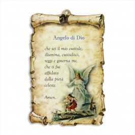 Quadretto in Legno Angelo Di Dio