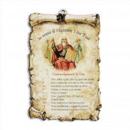 Quadretto con i Dieci Comandamenti