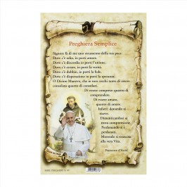 Cartoncini con Preghiera Semplice