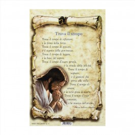 Cartoncino con Preghiera Trova il Tempo