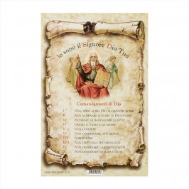 Cartoncini con i Dieci Comandamenti