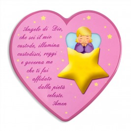 Quadretto Cuore con Preghiera