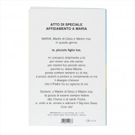 Pieghevole con Atto di Speciale Affidamento a Maria