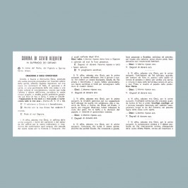 Pieghevole con Preghiera per i Defunti