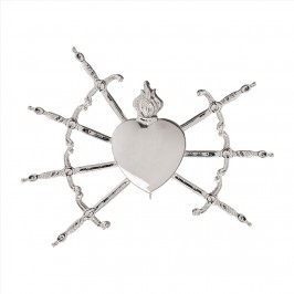 Cuore con Spade in Ottone