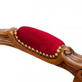 Poltrona con Sgabelli in Stile Barocco