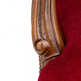 Poltrona con Sgabelli in Stile Barocco